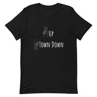 Peace Up, A-Town Down T-Shirt (Black)