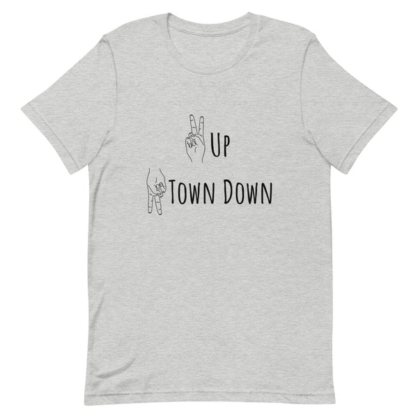 Peace Up, A-Town Down T-Shirt (Grey)